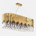 Gold Contemporary Modern luxury Style light crystal ceiling LED crystal light chandelier for Bedroom Living Room